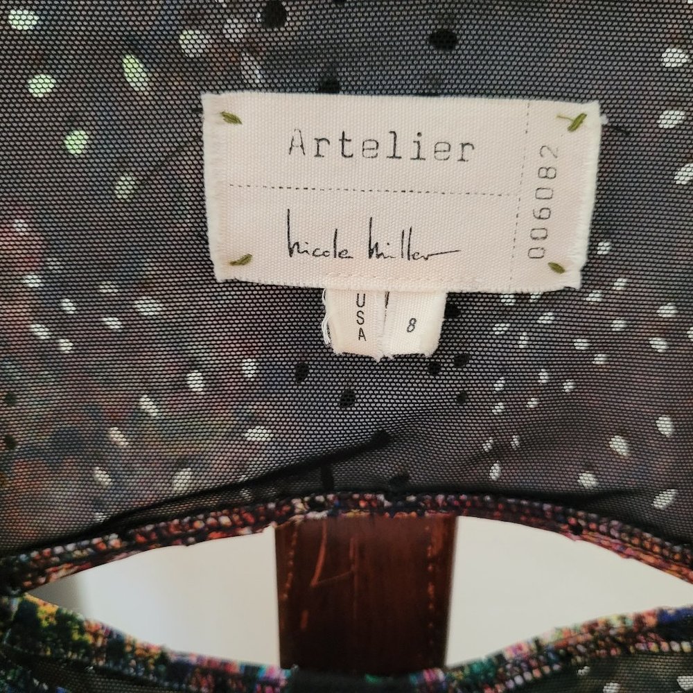 SOLD - Nicole Miller Abstract Print Dress US 8 - Picture 4 of 11
